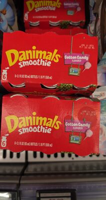 Danimals Dairy Dannon DRINKABLE COTTON CANDY 3.1OZ 6PK
