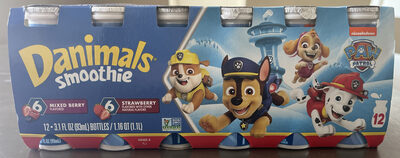 Danimals Dannon Disney Pixar Incredibles 2 Variety Cups Smoothie 12-3.1 fl. oz. Bottles