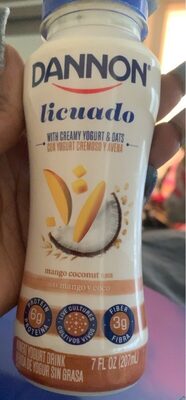 Mango Coconut Flavor Nonfat Yogurt Drink, Mango; Coconut