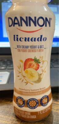 Strawberry Banana Honey Nonfat Yogurt Drink, Strawberry; Banana; Honey