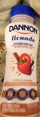 Strawberry Cinnamon Nonfat Yogurt Drink, Strawberry; Cinnamon