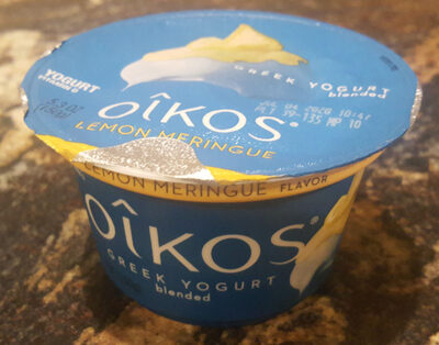 Dannon, Oikos, Greek Yogurt, Lemon Meringue, Lemon Meringue