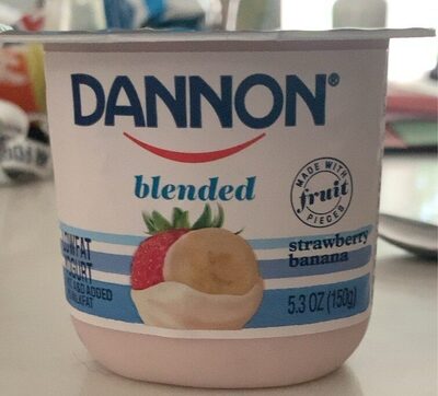 Strawberry Banana Blended Lowfat Yogurt, Strawberry Banana