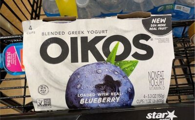 Blueberry Blended Greek Nonfat Yogurt, Blueberry