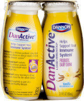 DanActive Dannon Vanilla Probiotic Dairy Drink 8-3.1 fl. oz. Bottles