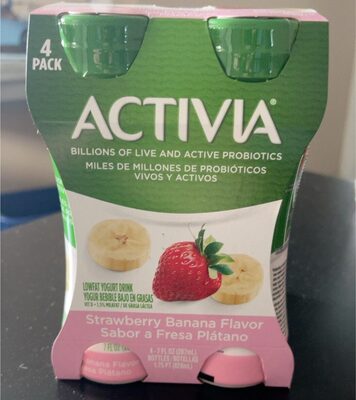 Activia Strawberry Banana Lowfat Yogurt Drink