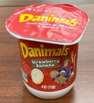 Strawberry Banana Nonfat Yogurt, Strawberry Banana