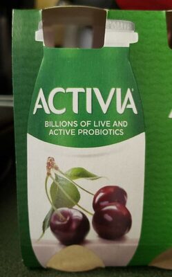 Activia Dannon Probiotic Dailies Cherry and Blueberry Lowfat Yogurt Drink 8-3.1 fl. oz. Bottles