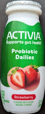 Strawberry Flavor Probiotic Dailies Lowfat Yogurt Drink, Strawberry