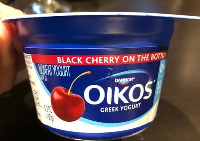 Dannon, Oikos, Nonfat Greek Yogurt, Black Cherry, Black Cherry