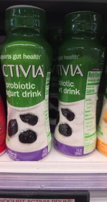 Activia Dannon Prune Probiotic Dairy Drink 7 fl. oz. Bottle