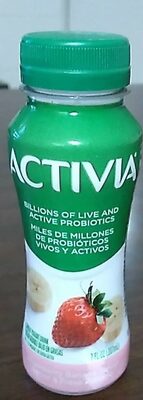 Activia Dannon Strawberry Banana Probiotic Dairy Drink 7 fl. oz. Bottle