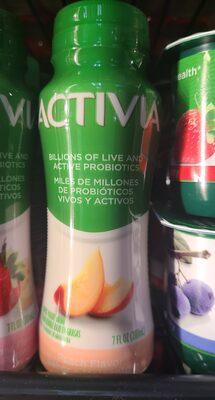 Activia Dannon Peach Probiotic Dairy Drink 7 fl. oz. Bottle