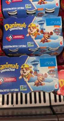 Danimals Dannon Rockin' Raspberry Smoothies 3.1 fl. oz. 6 pack