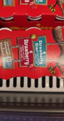 Danimals Dannon Strawberry Explosion & Strikin' Strawberry Kiwi Smoothies 3.1 fl. oz. 12 pack