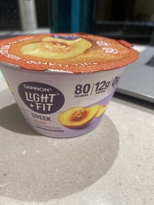 Peach Flavored Greek Nonfat Yogurt, Peach