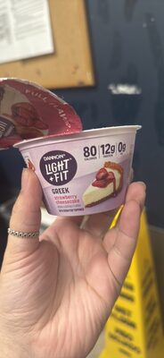 Light + Fit Dannon Greek Strawberry Cheesecake 5.3oz