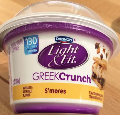Greek Crunch S'Mores Nonfat Yogurt & Toppings