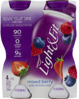 Dannon, Light & Fit, Nonfat Yogurt Drink, Mixed Berry, Mixed Berry
