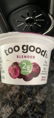 Two Good Black Cherry Greek Yogurt 5.3 oz. Cup
