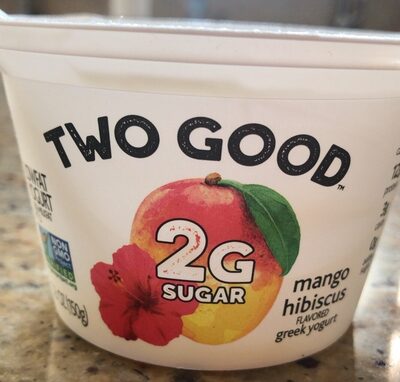 Mango Hibiscus Flavored Greek Lowfat Yogurt, Mango; Hibiscus