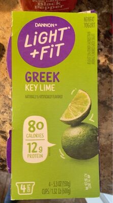 Greek Key Lime Fat Free Yogurt, Lime