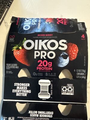 Dann Oikos Pro Mixberry 4X5.3Oz