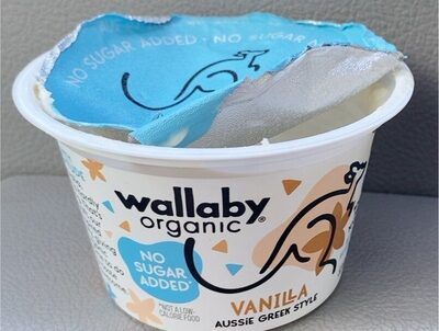 Vanilla Chai Organic No Sugar Added Aussie Greek Whole Milk Yogurt, Vanilla Chai