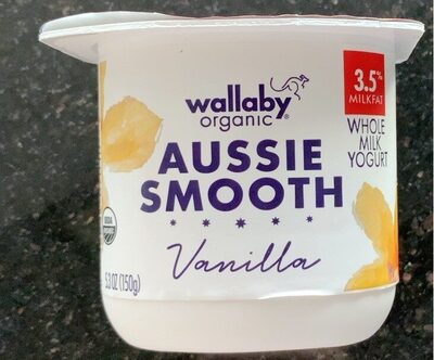 Vanilla Organic Aussie Smooth Whole Milk Yogurt, Vanilla