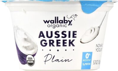 Plain Organic Aussie Greek Nonfat Yogurt, Plain