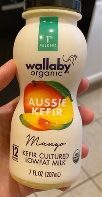 Mango Organic Aussie Kefir Cultured Lowfat Milk, Mango