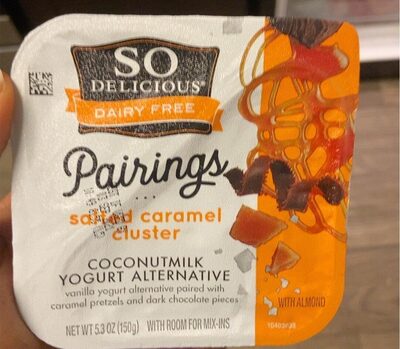 Dairy Free Pairings Salted Caramel Cluster Coconutmilk Yogurt Alternative, Salted Caramel