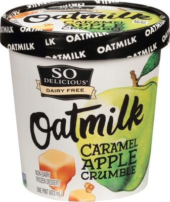 Oatmilk Caramel Apple Crumble Non-Dairy Frozen Dessert, Oatmilk; Caramel; Apple
