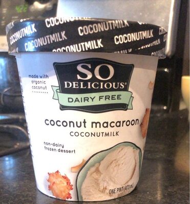 Coconut Macaroon Coconutmilk Non-Dairy Frozen Dessert, Coconut Macaroon, Coconutmilk
