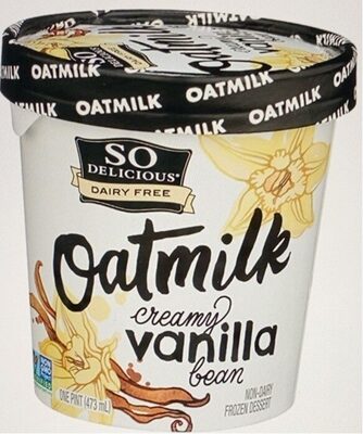 Oatmilk Creamy Vanilla Bean Non-Dairy Frozen Dessert, Vanilla Bean