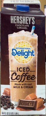 Hershey's Chocolate Caramel Iced Coffee, Chocolate; Caramel