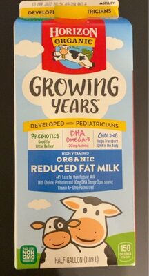 Organic Reduced Fat Milk