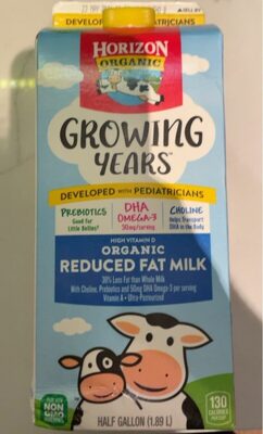 Organic Reduced Fat Milk