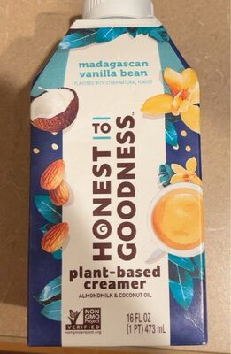 Madagascan Vanilla Bean Flavored Plant-Based Creamer, Madagascan Vanilla Bean