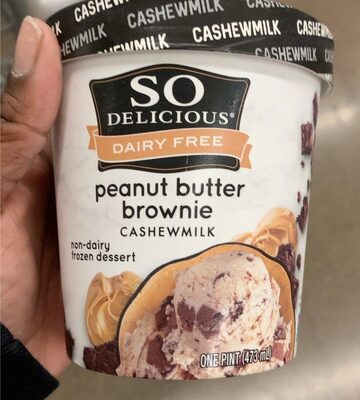 So Delicious Frozen Cashew Peanut Butter Brown 16oz