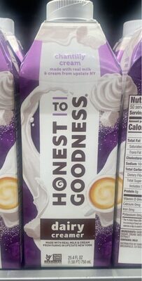 Chantilly Cream Dairy Creamer, Chantilly Cream