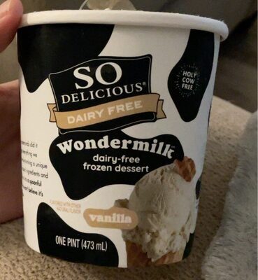 So Delicious Dairy-Free Wondermilk Vanilla Frozen Dessert 1 pt
