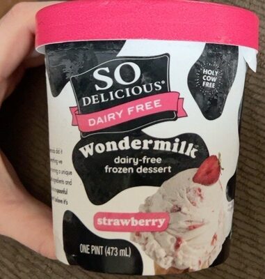 So Delicious Dairy Free Wondermilk Strawberry Frozen Dessert 1 pt