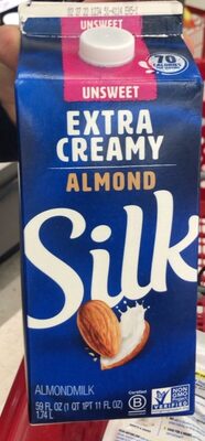 Silk Unsweet Extra Creamy Almondmilk 59 floz