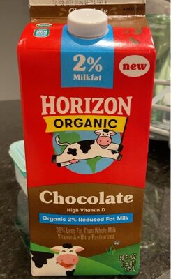 Chocolate Organic 2% Reduced Fat Milk, Chocolate