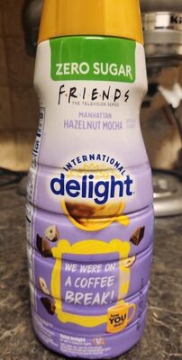 Zero Sugar Friends Manhattan Hazelnut Mocha Coffee Creamer, Hazelnut; Mocha