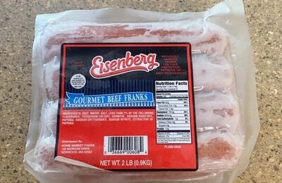 Gourmet Beef Franks, Beef