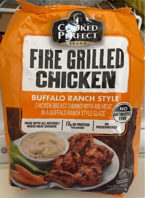 Buffalo Ranch Style Chicken Breast Chunks With Rib Meat In A Buffalo Ranch Style Glaze Fire Grilled Chicken, Buffalo Ranch Style