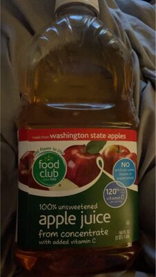 100% Apple Juice From Concentrate, Apple