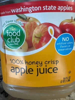100% Honey Crisp Apple Juice, Honey Crisp Apple